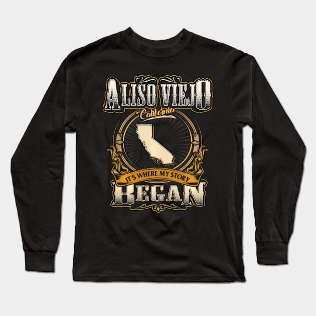 Hometown Where My Story Began Long Sleeve T-Shirt by Ro Go Dan